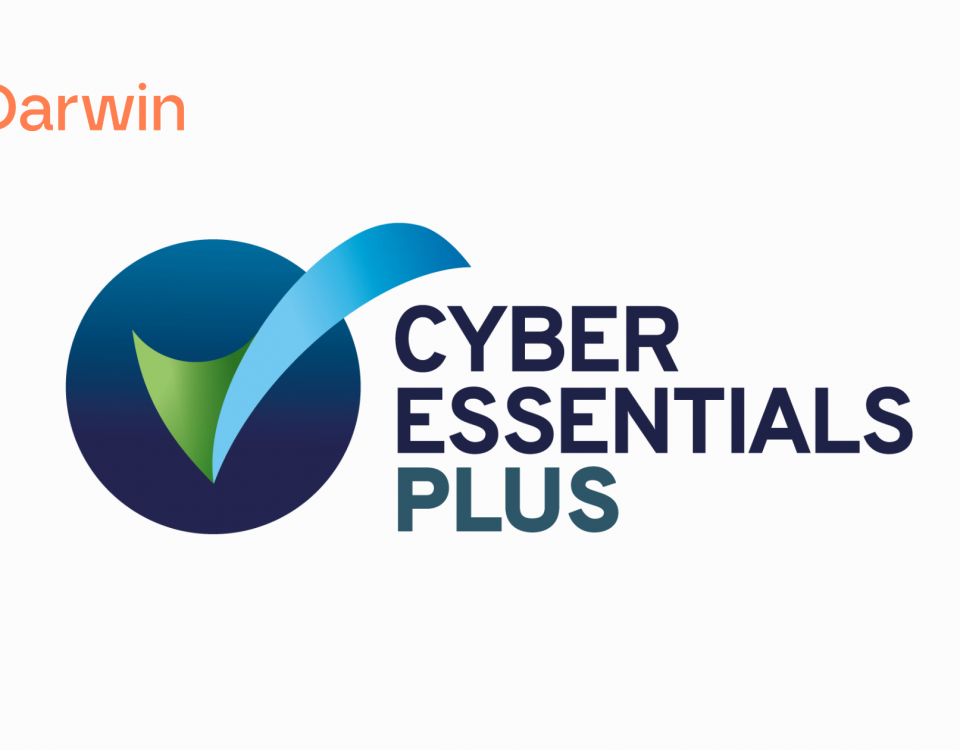 Darwin logo above Cyber Essentials Plus logo